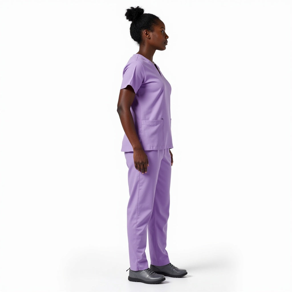 Lilac Surgical Scrubs Set